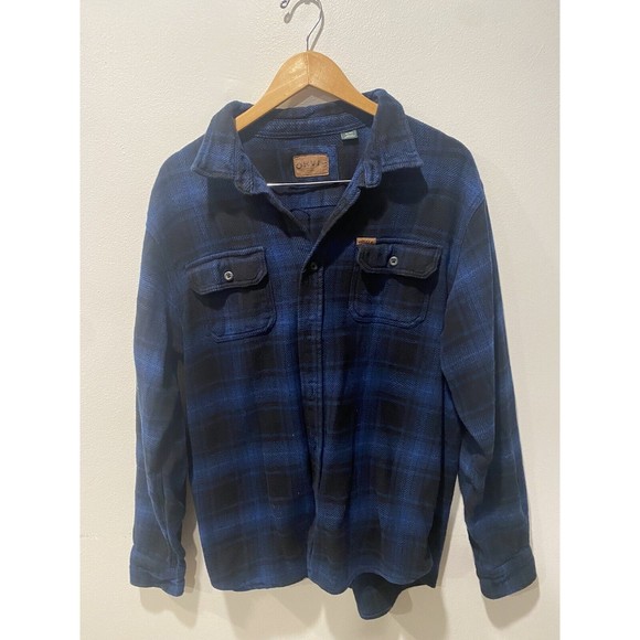 Orvis Other - ORVIS LONG SLEEVE HEAVY FLANNEL BLUE BUTTON DOWN SHIRT HAND POCKETS XL